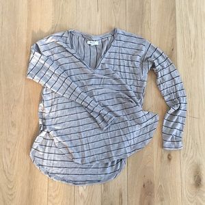 Striped long sleeve tee